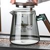 Enchanti Чайник Фильтр-пресс Чайник с ситечком 750 мл Чайник с деревянной ручкой Стеклянный чайник для разделения воды для чая