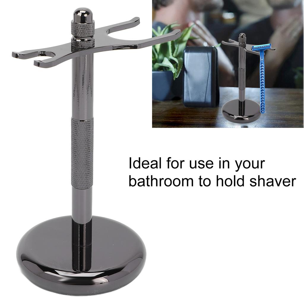 Stainless Steel Safety Razor Stand Falling Prevention Shaver Stand Bracket Bathroom Accessories