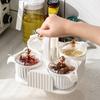 Sealed Multi-grid Seasoning Box Plastic Spice Container Practical Spice Seasoning Box  for Home