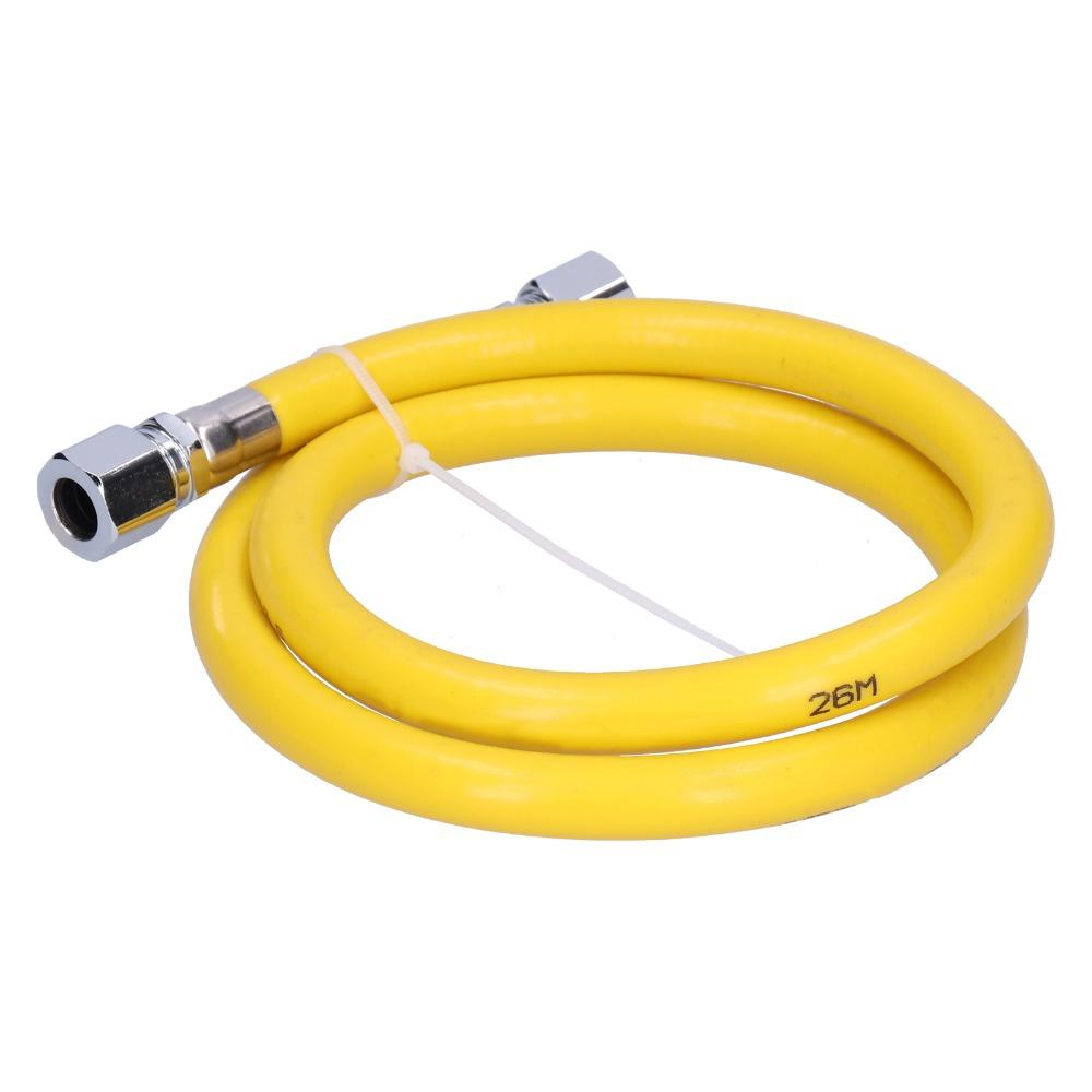 Flexible Braided, Gas Hose Yellow Stove Gas Line Gas Line Connector Household Kitchen