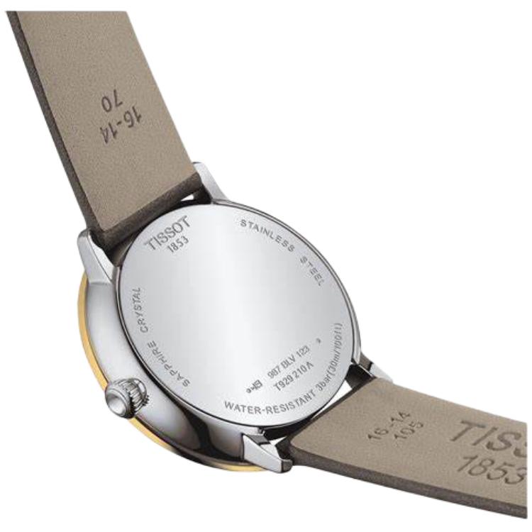 Tissot Женские часы Star Halo Series с кварцевым механизмом, 33 мм, белый циферблат, корпус из нержавеющей стали, кожаный ремешок, T929.210.46.266.00