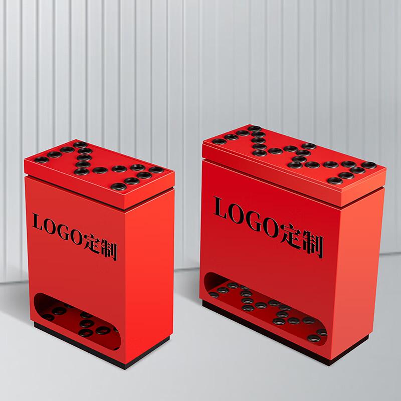 12-Hole Floor-Standing Metal Billiard Cue Rack