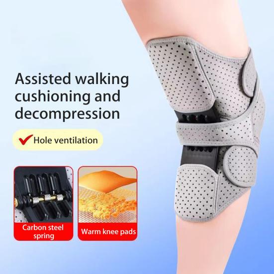 Коленный усилитель с пружинной опорой для коленного сустава, стабилизатор коленного сустава для скалолазания и приседания
