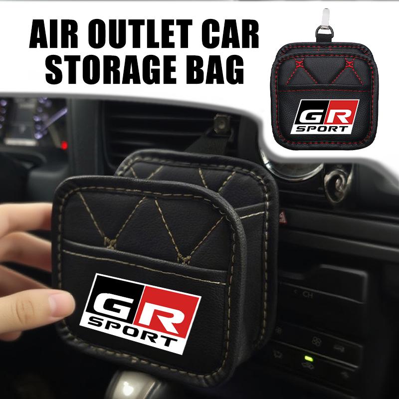 DZTJMT1 Car Styling Air Outlet Storage Box Phone Glasses Organizer Accessories For Toyota Yaris Corolla Rav4 CHR Auris Cruiser Prius