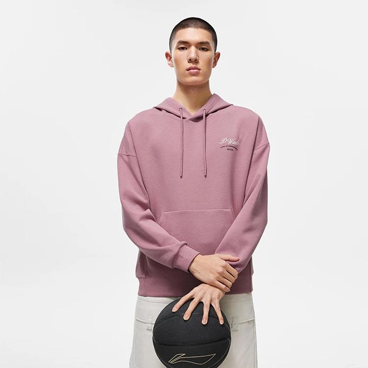 Толстовка Li Ning мужская Су plum pink AWDT497-7