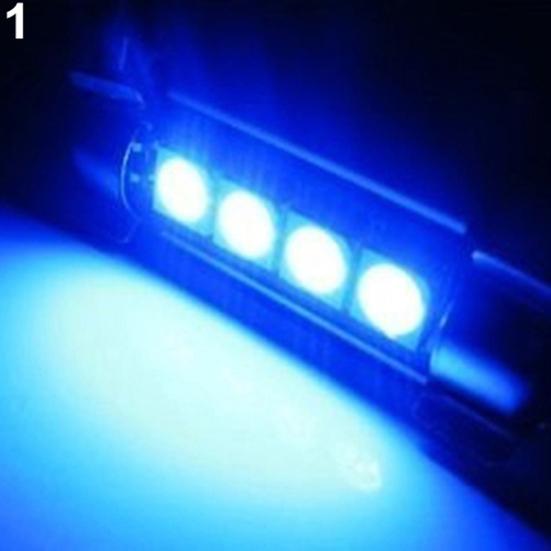 1 пара 41 мм 42 мм светодиодный фестон 5050 4SMD огни ошибок Бесплатные внутренние купольные светильники автомобиля