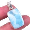 Natural Republic Larimar Gemstone 925 Solid Sterling Silver Pendant 1.50" V5i46