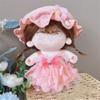 Multicolor Miniature Dress Suit Lolita Maid Attire Doll Headwear Dress Set  Cotton Stuffed Doll