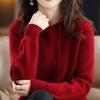 Осень Зима Женский Теплый Свитер Пуловер с Капюшоном Воротник Пальто Повседневный Вязаный Утепленный Жакет Топы Свитер