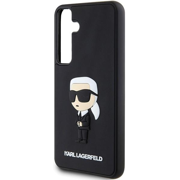 Karl Lagerfeld Klhcs24S3Drkink S24 S921Czarny/Black Hardcase 3D Rubber Ikonik