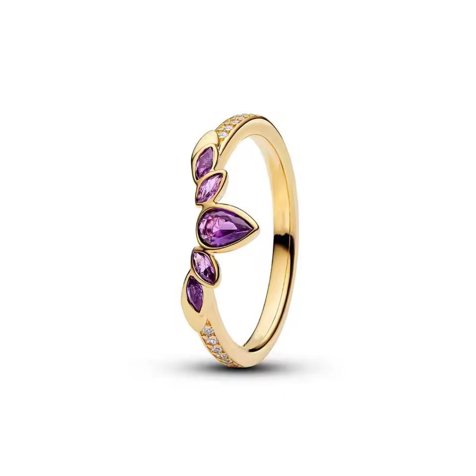 18K Gold Plated Original 925 Sterling Silver Ring Bow Heart Lotus Rings for Women Valentine's Birthday Gift DIY Jewelry 2025 New