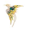 Брошь на булавке, блестящая одежда, тонкая работа, модная брошь-корсаж с птицей Феникса, женские ювелирные изделия
