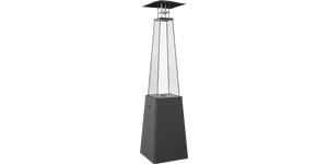 Outdoor Gas Heater Umbrella BS Steel Black 12 kW Set