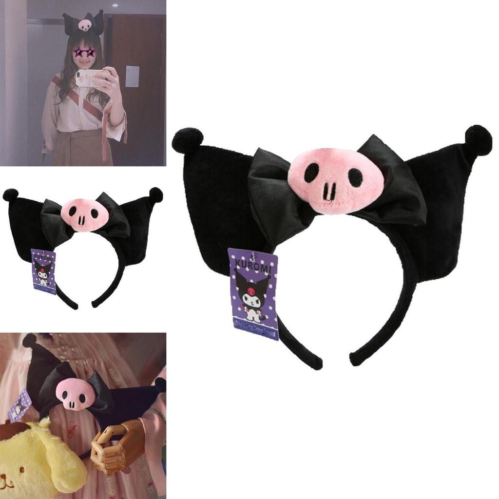 Cute Kuromi Ear Headband Plush Hairband For Kawaii Costume And Cosplay Gifts For Girls