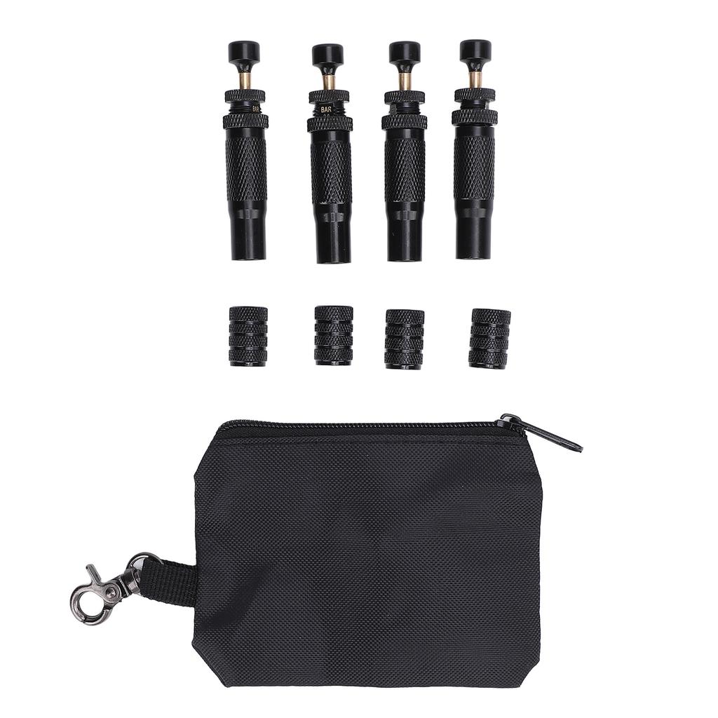 Комплект из 4 клапанов для спуска воздуха в шинах, регулируемый автоматический стопор, диапазон от 10 до 30 фунтов на кв. дюйм, навинчивающийся инструмент для спуска воздуха в шинах