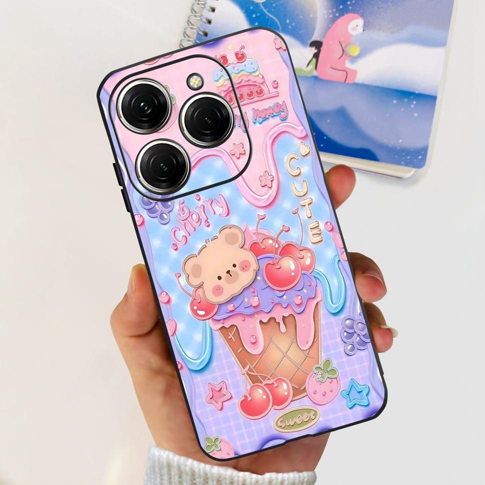 Для Tecno Spark 20 Pro Чехол KJ6 Роскошный Конфетный Расписной Чехол Мягкий Силиконовый Чехол Для Tecno Spark 20 Spark20 Pro Корпус Funda