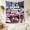 Grand Theft Auto Boho Wall Tapestry Nordic Minimal Suitable for Dorm Wall Living Room Reading Corner Multipurpose Vintage Wall Art Gift for Birthday