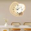 Nordic Wall Painting Light Easy to Read Wall Hanging Clock Fashionable Digital Wall Clock  Bedroom