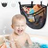 Large-Capacity Bathroom Toy Storage Bag with Hooks Hanging Shower Organizer Bath Corner