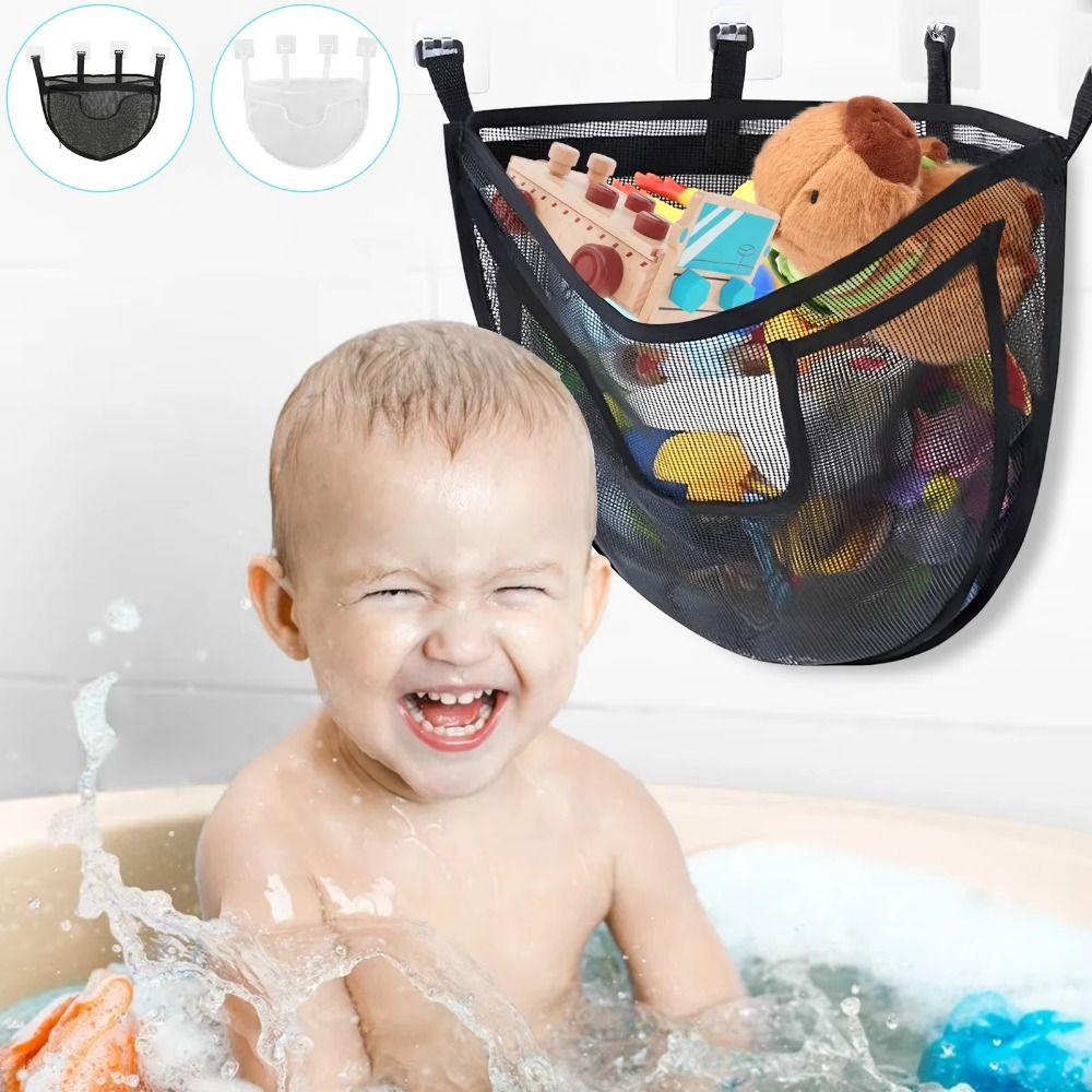 С Крючками Сетка для Хранения Игрушек для Ванной Большой Вместимости Держатель для Игрушек для Ванной Водные Игрушки