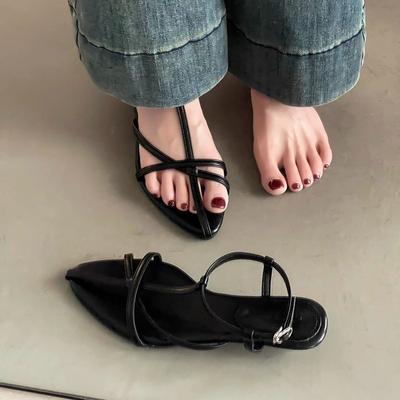 Туфли на танкетке, туфли на высоком каблуке, сандалии на шнуровке, сказочные туфли, новый стиль туфель на тонких ремешках