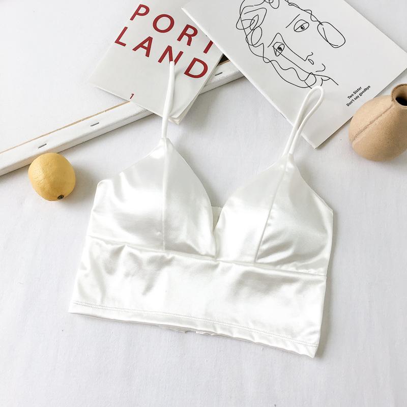 Сексуальные женщины сексуальный ремень шелковый гладкий глубокий бюстгальтер без косточек бюстгальтер пуш-ап бюстгальтеры