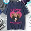 Funny I Love My Pitbull Mr. Worldwide T-shirt Short Sleeve Men Clothing Trendy Street Tees Fashion Oversized 100% Cotton T Shirt