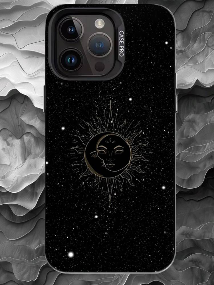 A-astrology Чехол для телефона для iPhone 17 16 15 14 13 12 11 Pro Max Plus Серебристый Матовый Черный Чехол