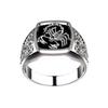925 Sterling Silver Men Rings High Quality for Men Temperament Banquet Wedding Jewelry Anniversary Party Gifts