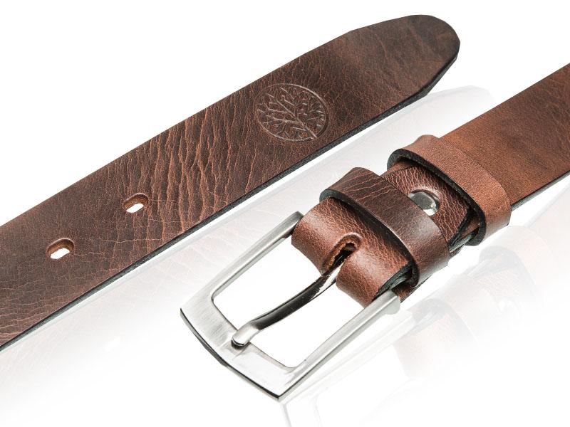 LIC30-0 GN BRAZ 125 Leather belt REGULAR +CERTIFICATE