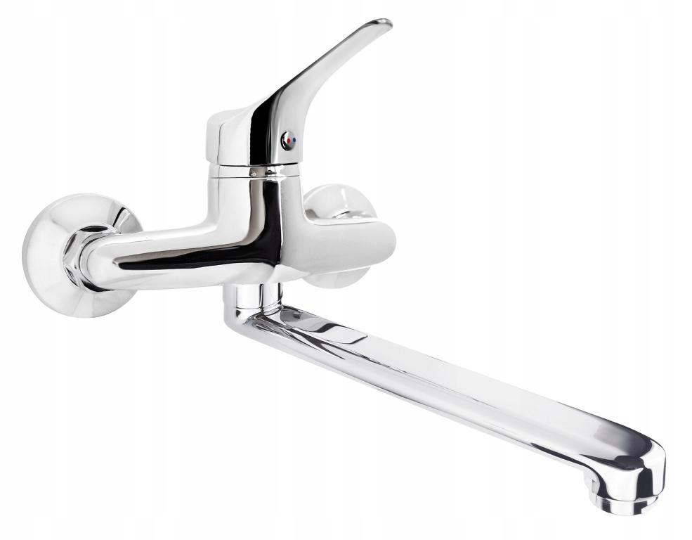 Joko universal chrome wall-mounted kitchen tap