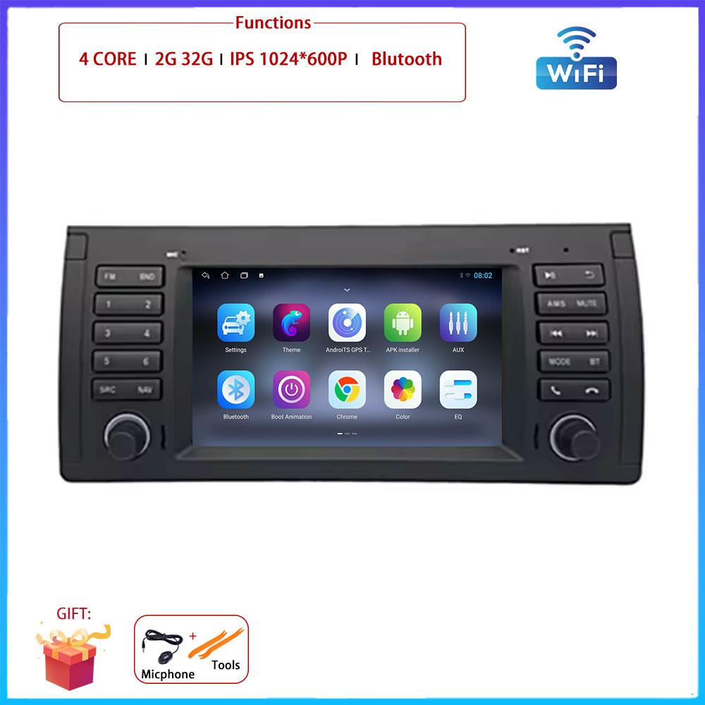 7" 4G для BMW X5 E53 E39 Car Carplay Auto Android OS Радио Навигация GPS Мультимедиа Видео Плеер BT 5.0 WIFI DSP