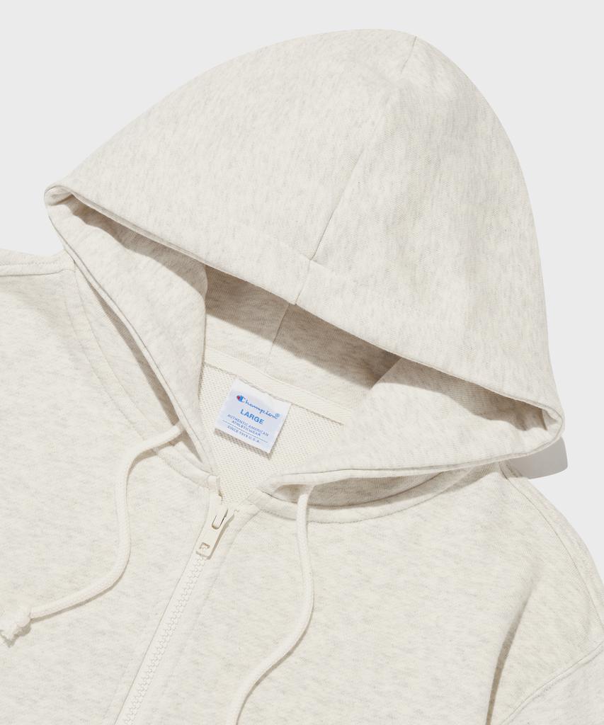 Champion Кремовая худи на молнии с логотипом C