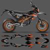 PowerZone Custom ДЛЯ SMC Графические фоны Наклейки Комплект наклеек Для KTM SMC 2012 2013 2014 2015 2016 2017 2018 690 SMC-R 9