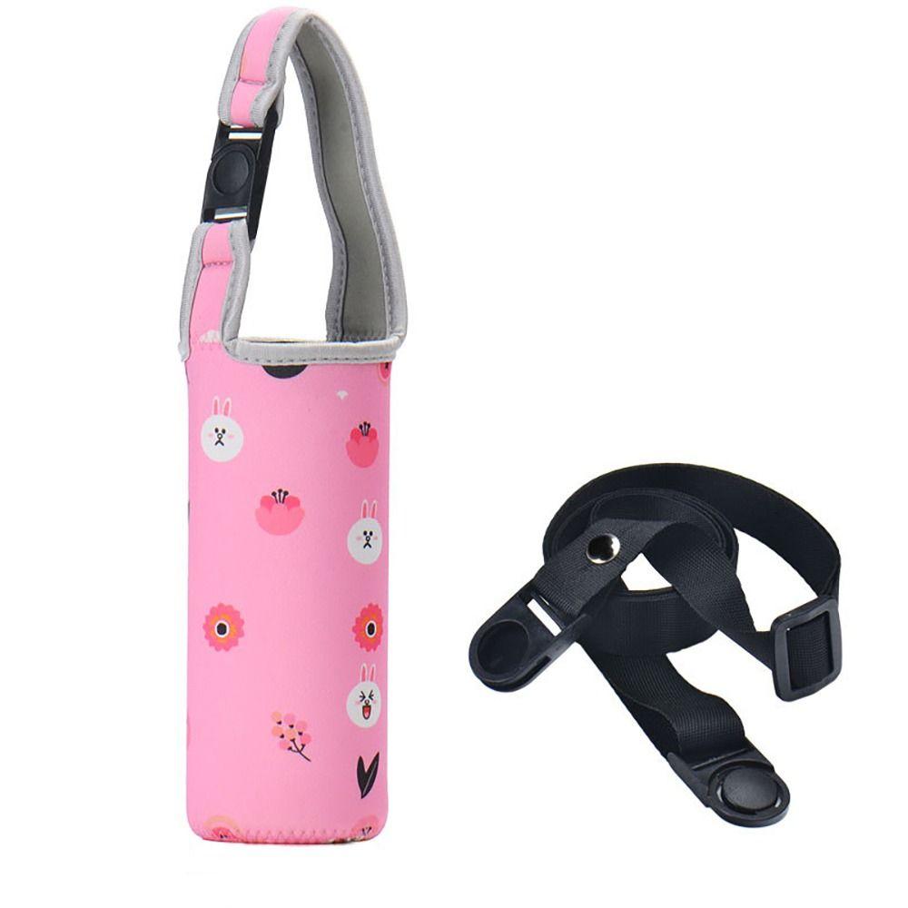 With Straps Vacuum Cup Sleeve Portable Water Bottle Case Water Bottle Cover Outdoor Sport