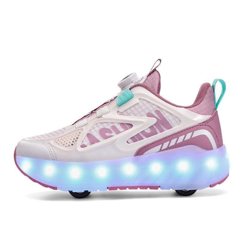 Luminous Children's Roller Skates Quadruple Wheel Summer Boys Girls Sports Shoes Detachable Wheels For Students