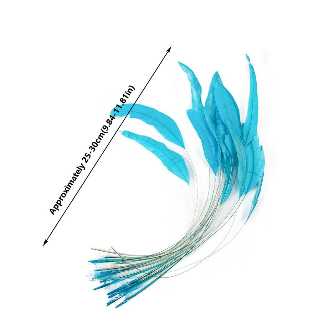 10Pcs Multicolor Rooster Feather Natural Feather Clothing Accessories Feathers Headwear Accessories
