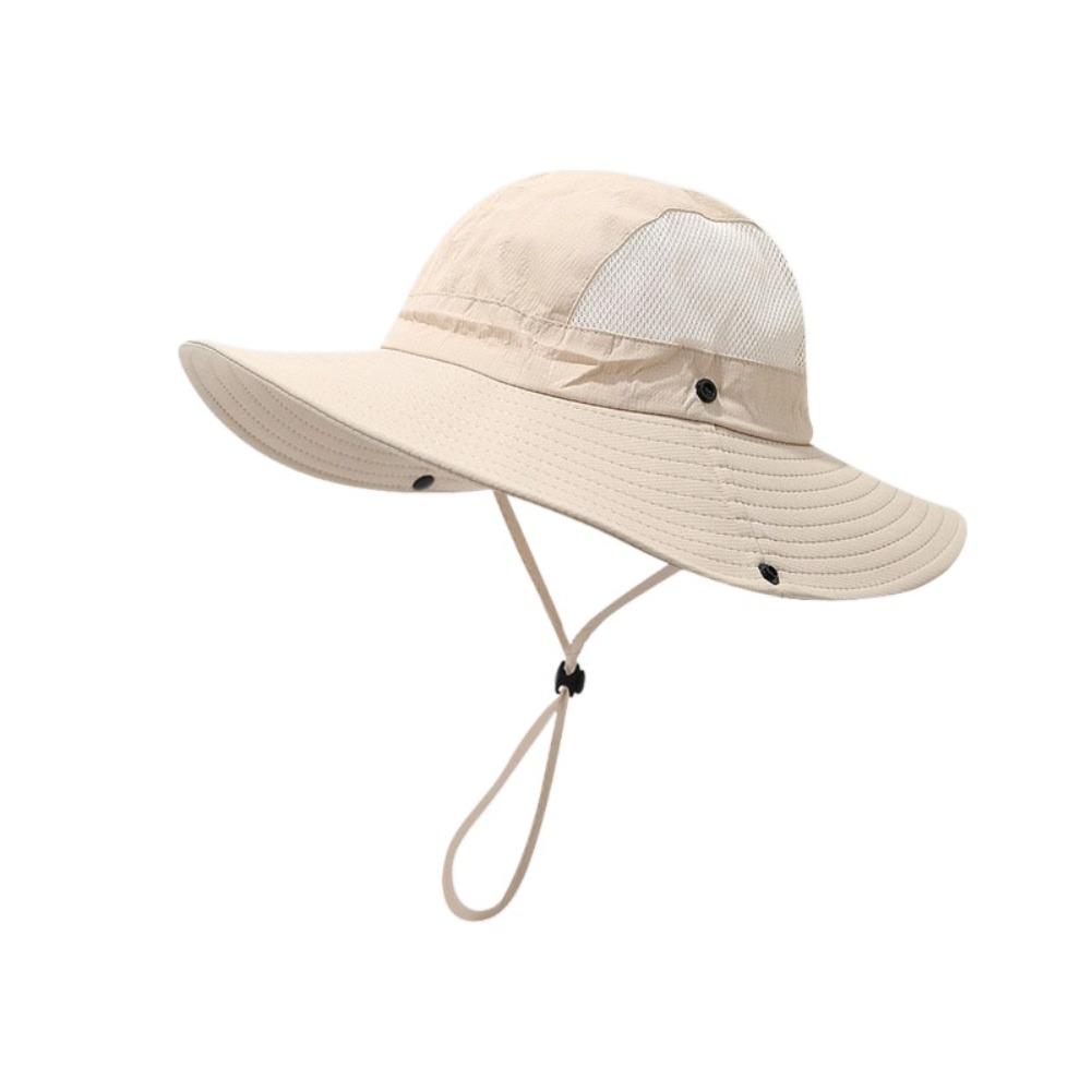 Quick-dry Folding Bucket Hat Nylon Hiking Cap Simple Men Fisherman's Hat Summer