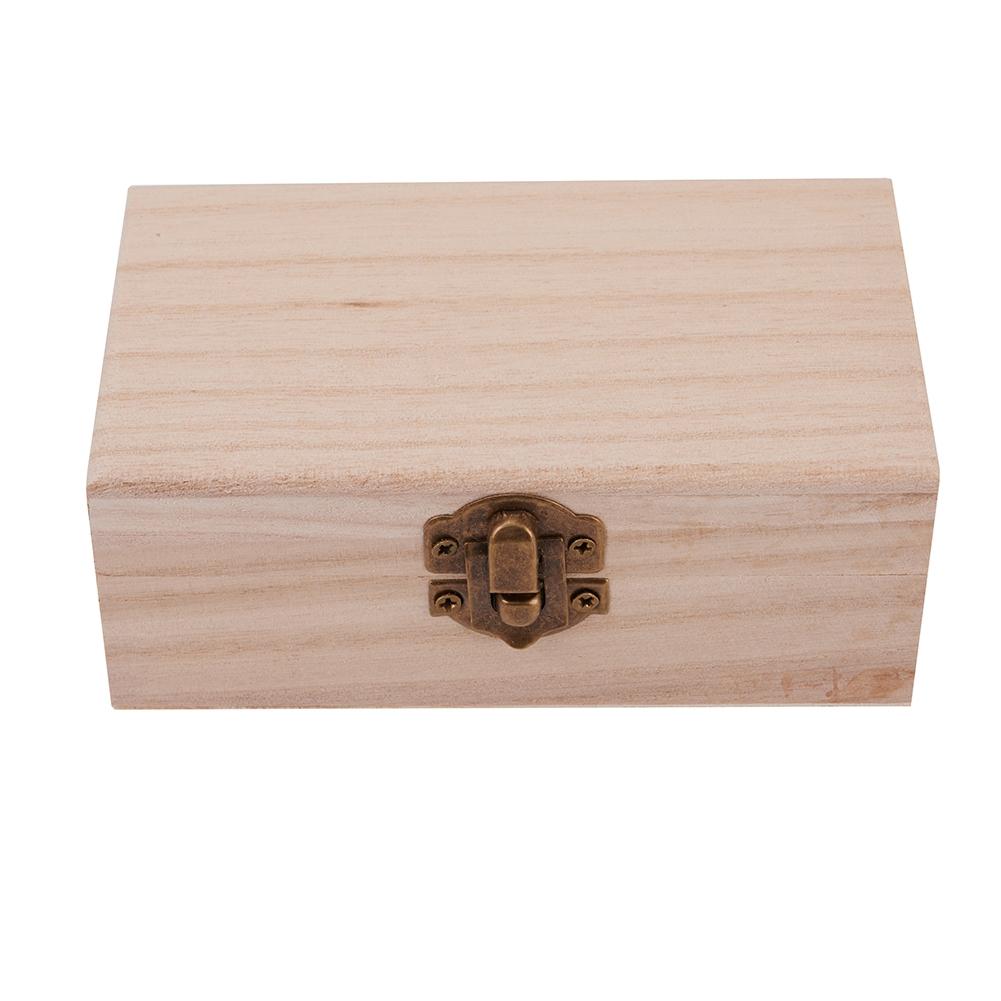 Рождественская коробка 1 шт/3 шт простые деревянные навесные ящики для хранения ремесло