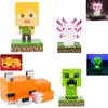 3D Ночник Персонаж Minecraft со Свечением LED для Декора Детской Комнаты