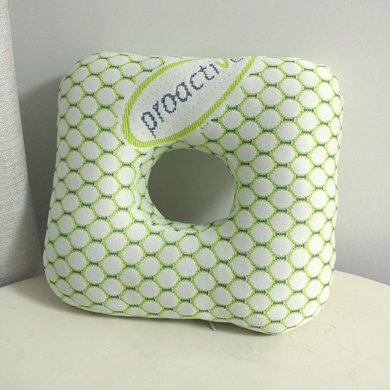 Подушка для пирсинга уха с хлопковым наполнителем, дышащая эргономичная подушка с отверстием для уха, портативная удобная подушка для сережек