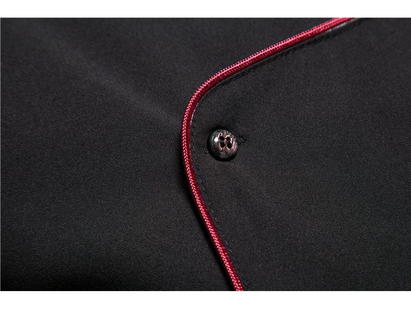 Men's 2025 Solid Color Stand Collar Long Sleeve Plus Size Formal/Casual Shirt, European Fit.