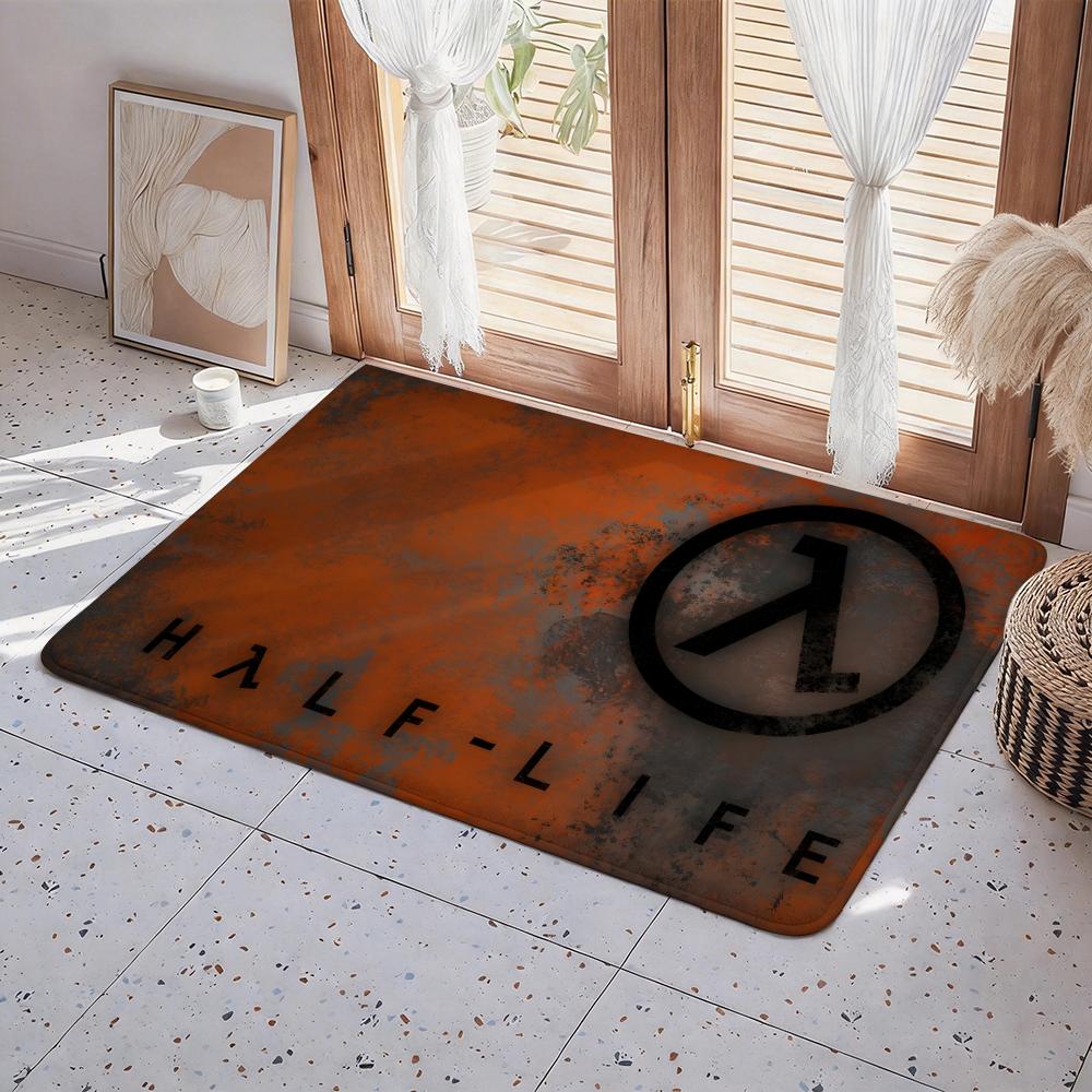Коврик для пола H Half Life 2 Эко Фланелевый Придверный Коврик Нескользящий Без Запаха Внутренний Ковер для Пола Мягкий Короткий Плюш Домашний Коврик