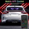 Car Truck Devil's Eye Signs Light Multilingual Car LED Matrix Pixel Panel Scrolling Advertising 5V USB Smart App Remote Control