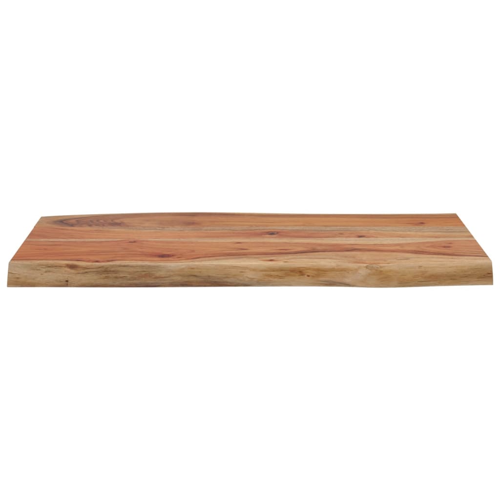 Table Top 70 x 40 x 2.5 cm Rectangular Solid Acacia Wood Live Edge