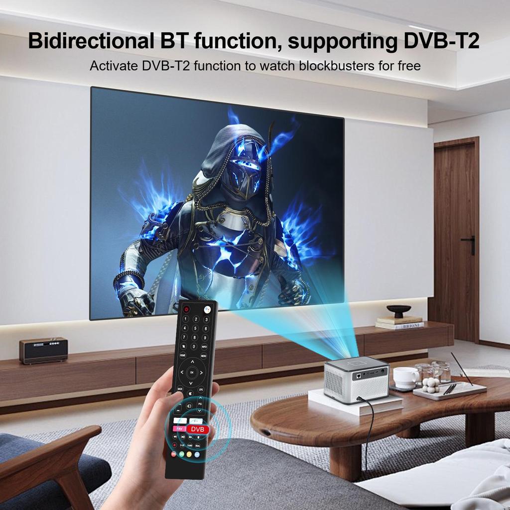 Домашний проектор Ultra HD с автоматической коррекцией трапецеидальных искажений для спальни - Совместимость с цифровым ТВ DVB-T2