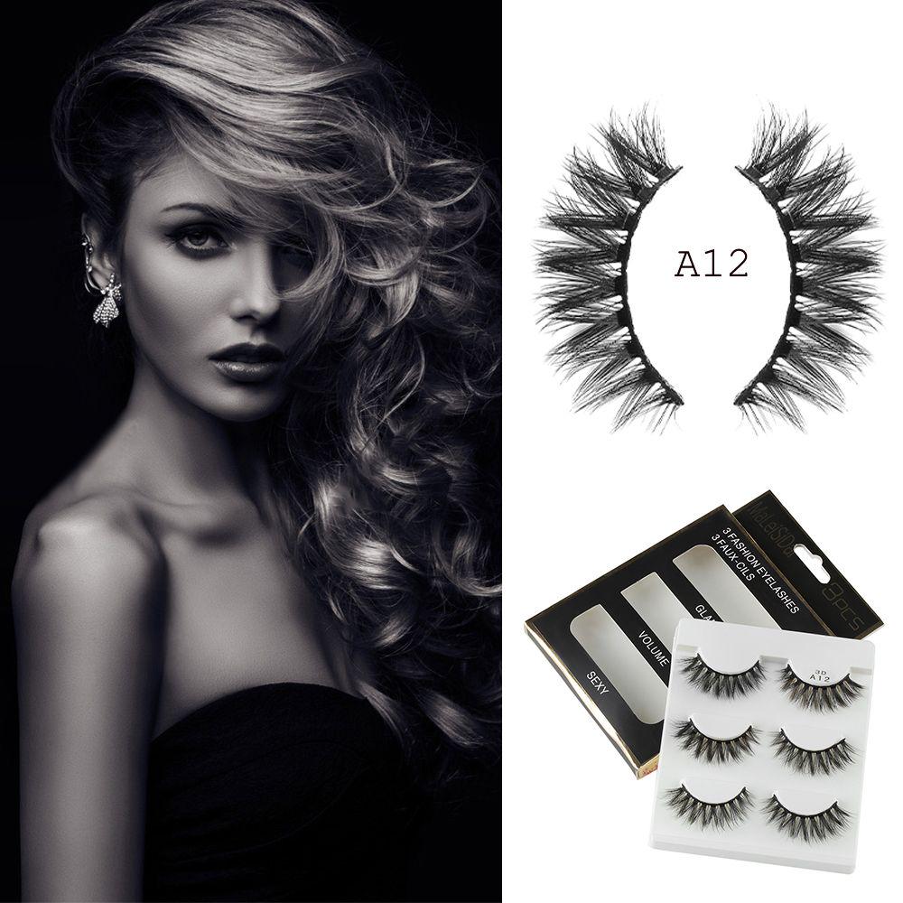 Attractive Cross Beauty Makeup Wispy Lashes False Eyelashes Extension Tools Voluminous Cilia
