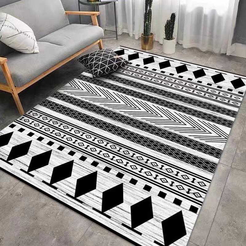 Moroccan High Quality Flannel Rug Living Room Sofa Bedroom Floor Mat Bedside Rug Hard-wearing Comfortable Soft Home Decor