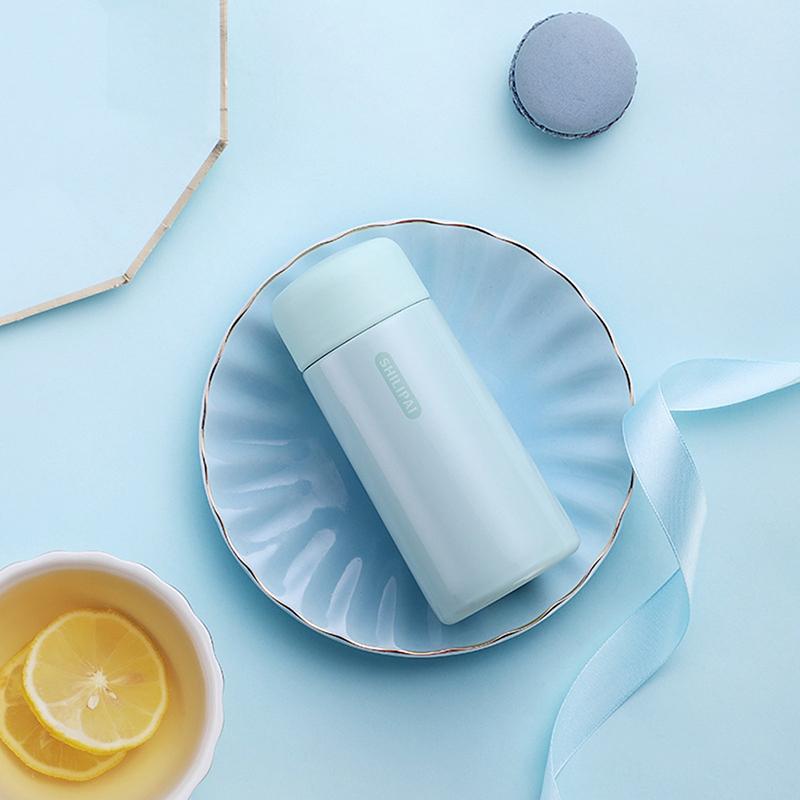 Мини-карманный термос, бутылка для воды, термос с двойными стенками, дорожная чашка для кофе