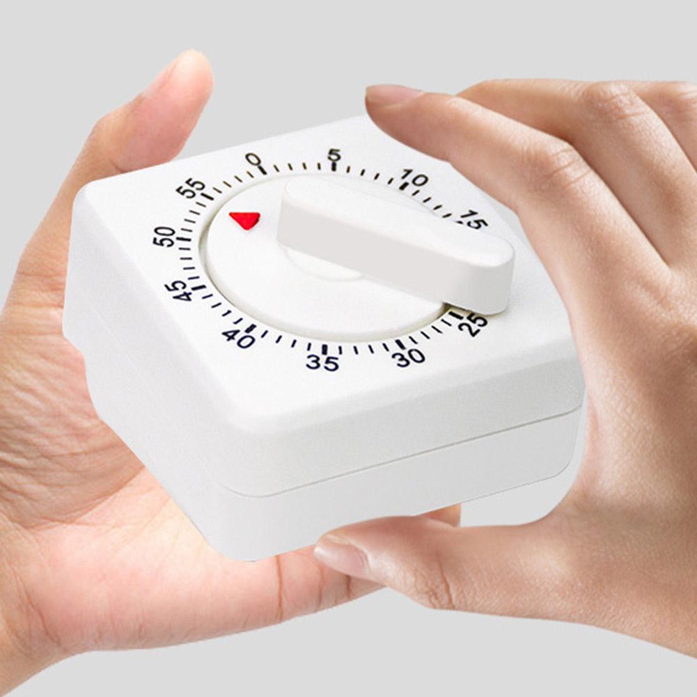 Countdown Alarm Reminder Cooking Tools Mechanical Timer Square Kitchen Time Management For Kitchen 60 Minutes Kitchen Timer